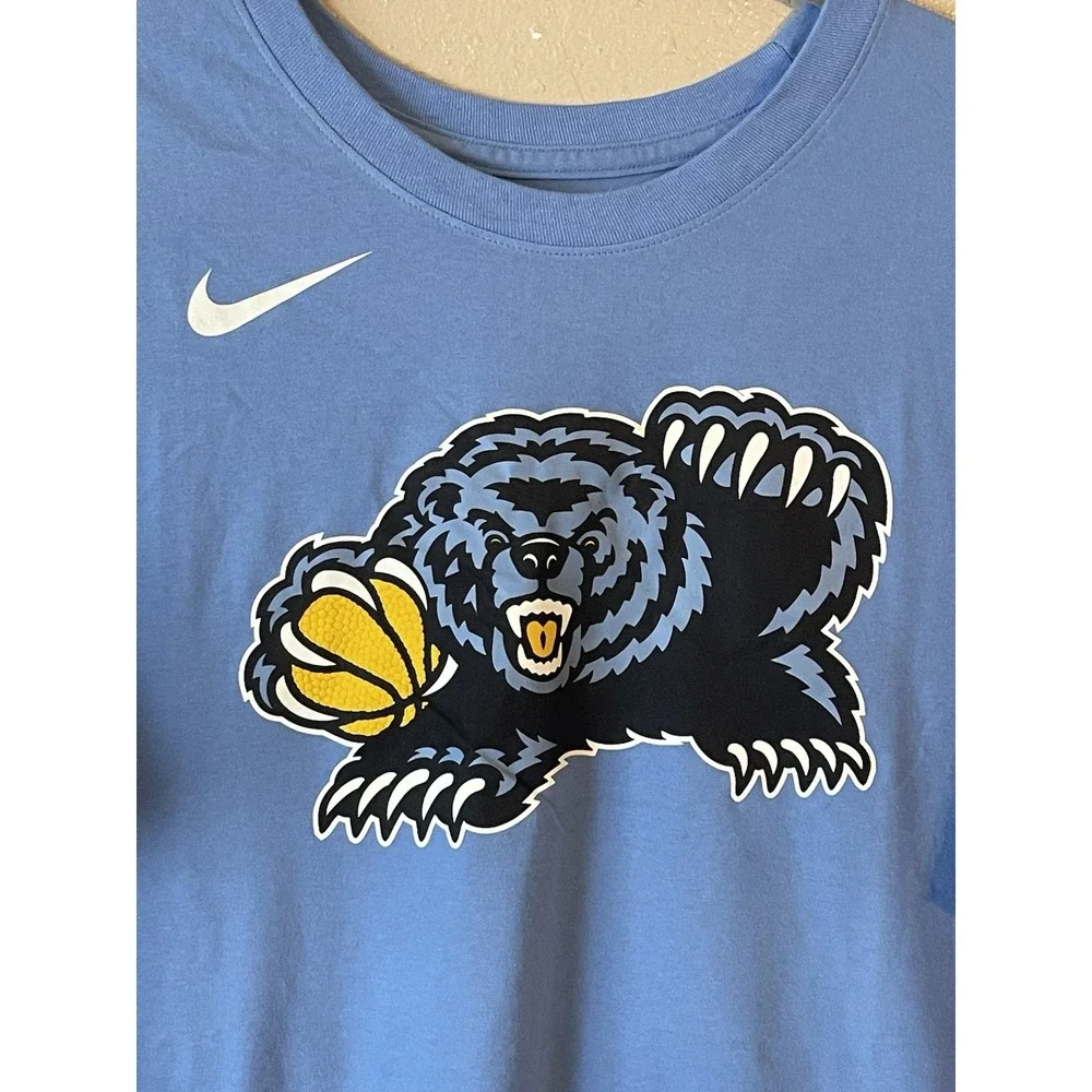 Men's 2XL NWOT Memphis Grizzlies‎ Nike 2021/22 City Edition Essential Logo Shirt